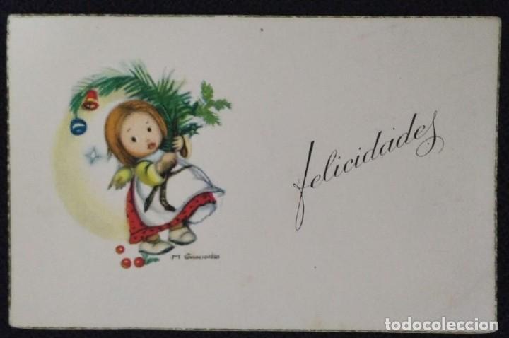 Postkarten: 8983 - M. GRANADOS - LA NI&Ntilde;A DEL RAMO NAVIDE&Ntilde;O - DATA 1958 - 10,5X6,8 CM