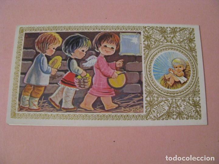 Postais: POSTAL DIPTICA DE NAVIDAD. ED. FOURNIER. Y-274. 12X6,5 CM. ESCRITA. 1972.