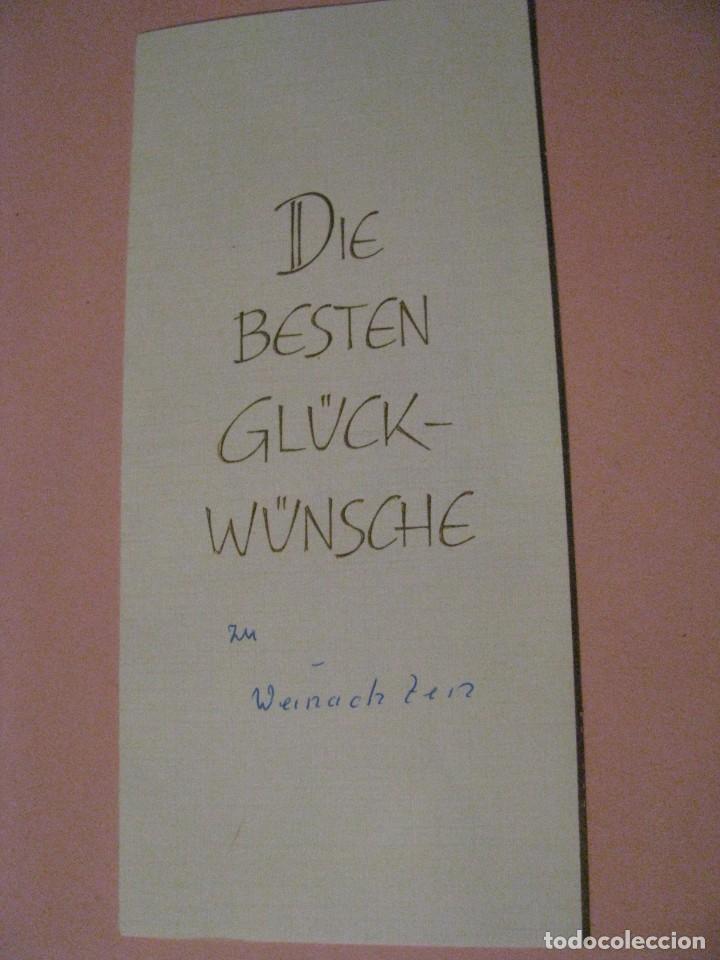 Postais: POSTAL DIPTICA DE NAVIDAD. ALEMANIA. ED. KR&Uuml;GER. ESCRITA. 20,5X9,5 CM.