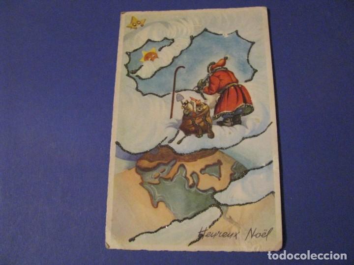 Postais: POSTAL DE NAVIDAD. CON PURPURINA. ED. M. D. FRANCIA. ESCRITA.