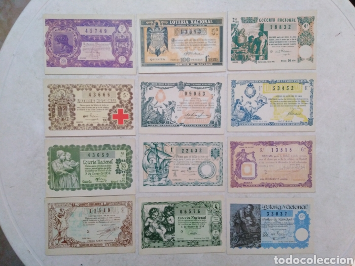 Postales: Lote de 12 tarjetas postales, loter&iacute;a nacional ( sorteo Navidad ), serie D