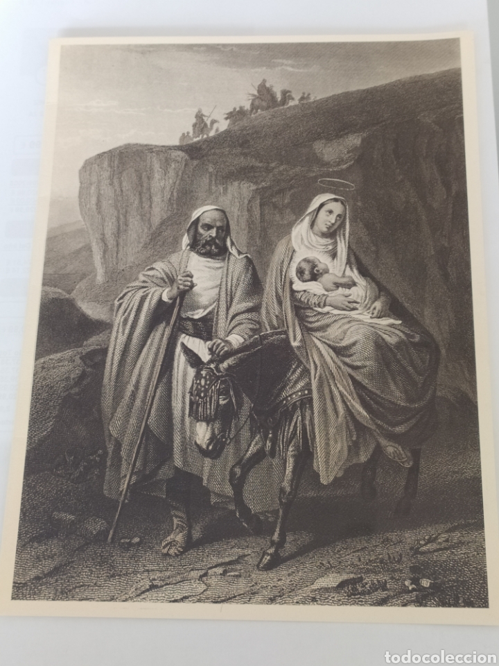 Postales: GRAN TARJETA NAVIDE&Ntilde;A - J.DUVAL HUIDA A EGIPTO - OFFO SERIE A/N-8 (17x22,5cm)