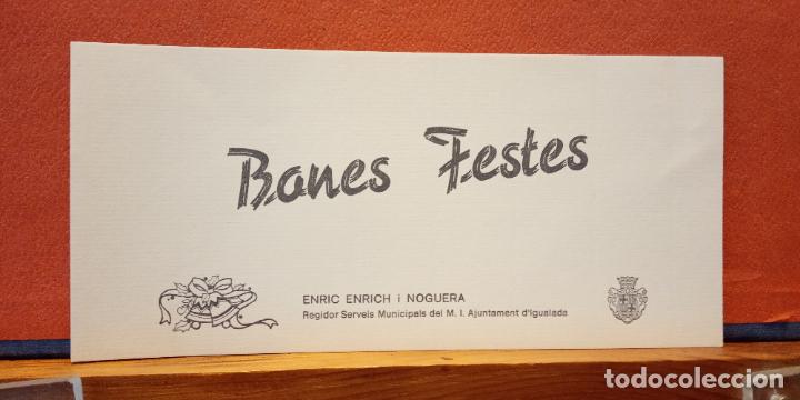 Postales: BONES FESTES. DIPTICO. CIRCULADA. - Foto 1