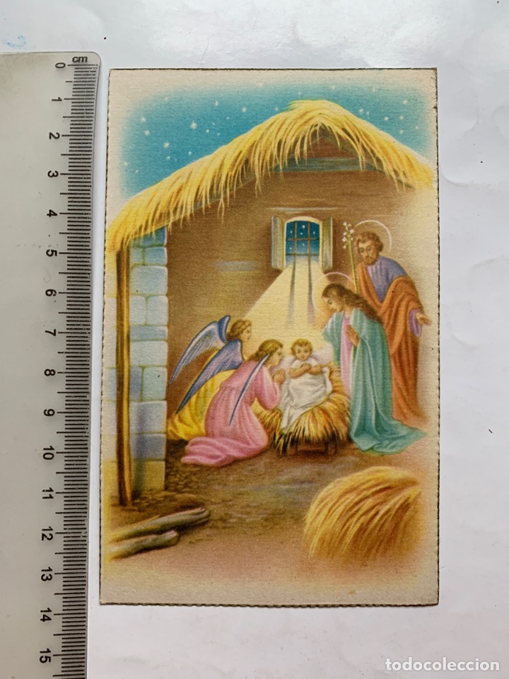 Postales: POSTAL. FELICITACI&Oacute;N NAVIDAD. SAGRADA FAMILIA, ADORACI&Oacute;N DE LOS &Aacute;NGELES. ILUSTRACION?.D. 168