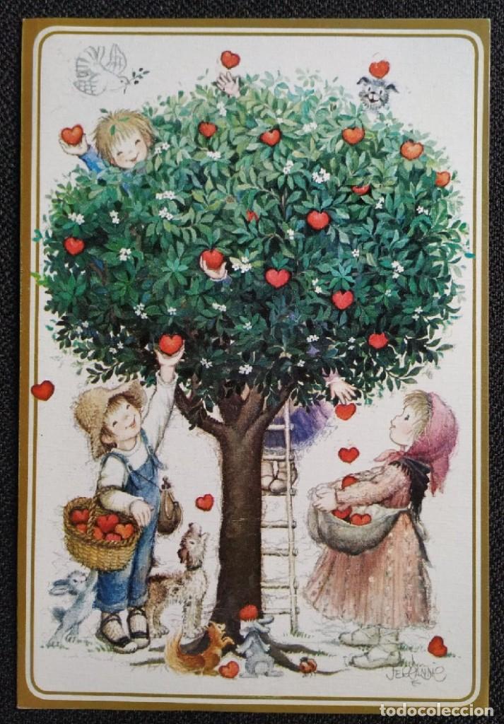 Postkarten: 0785Q - FERR&Aacute;NDIZ - MANZANAS DE AMOR - ORIGINAL - SUBI N-2003.1- IMPRESA 1983 -DIPTICA 17X11,5 CM