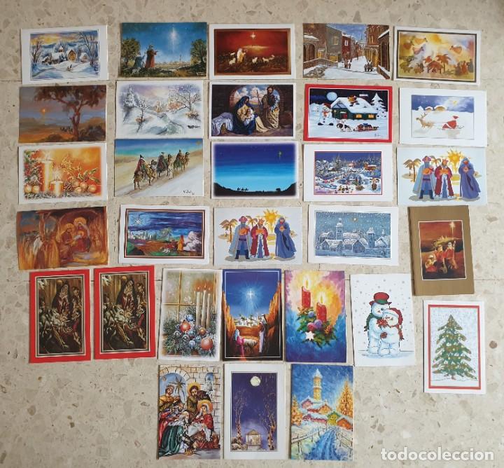 Postales: Postales navide&ntilde;as pintadas con el pie / la boca - Foto 1