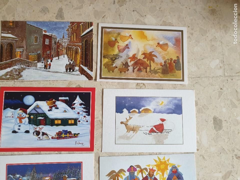 Postales: Postales navide&ntilde;as pintadas con el pie / la boca - Foto 5