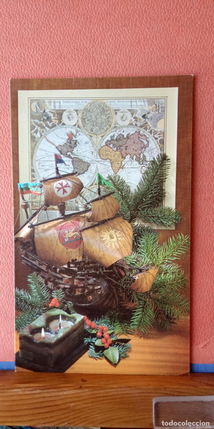 Postales: . TARJETA DE NAVIDAD. DIPTICO. CIRCULADA. - Foto 1