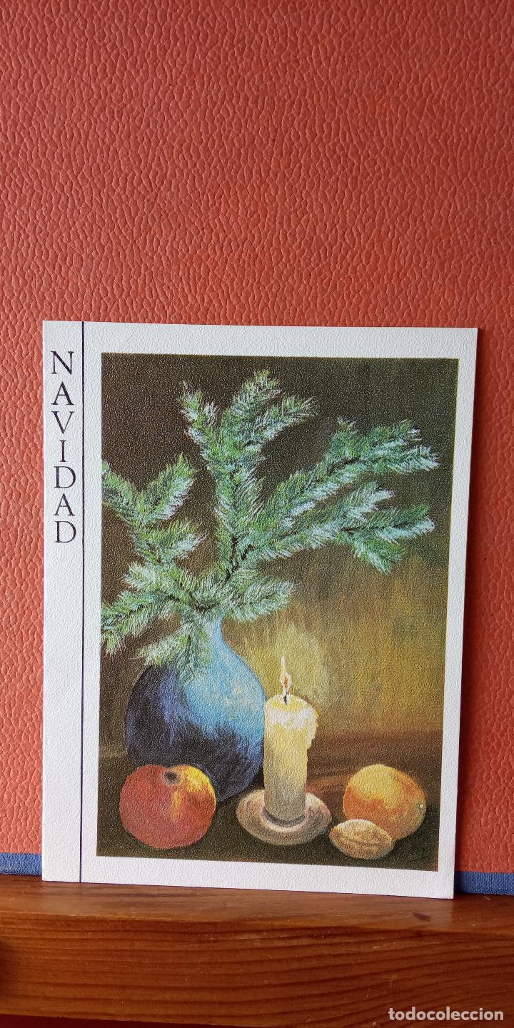Postales: BODEGON. TARJETA DE NAVIDAD. DIPTICO. CIRCULADA. - Foto 1