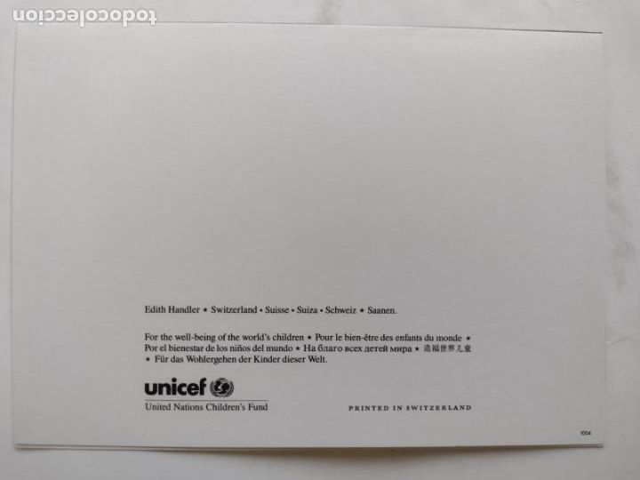 Postales: CHRISTMAS NAVIDAD UNICEF - EDITH HANDLER - SUIZA - 1004 - Foto 2
