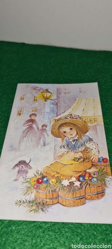 Postais: Preciosa postal de Navidad. Golden. 11. Diptico. Sin escribir. Con dorados