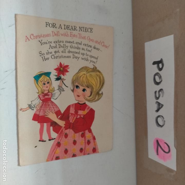 Postkarten: TARJETA felicitacion navide&ntilde;a portal de belen nacimiento POSTAL NAVIDAD CORTADA LA SOLAPA BLANCA
