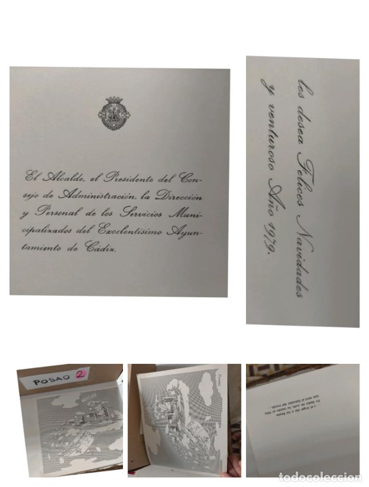 Postcards: TARJETA felicitacion navide&ntilde;a portal de belen nacimiento POSTAL GRAN TAMA&Ntilde;O AYUNTAMIENTO CADIZ