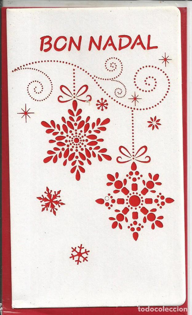 Postkarten: FELICITACION NAVIDAD TROQUELADA CON SOBRE, DIPTICA, 18X10,5 CM