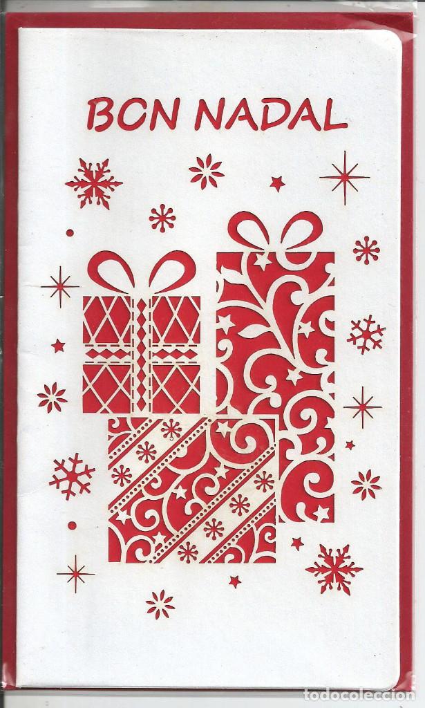 Postkarten: FELICITACION NAVIDAD TROQUELADA CON SOBRE, DIPTICA, 18X10,5 CM