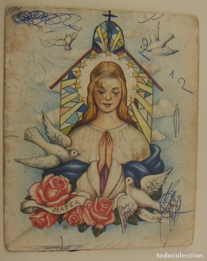 Postales: FELICITACION DE NAVIDAD TRIDIMENSIONA ESCRITA EN LA LOCALIDAD DE VILLALONGA 1962