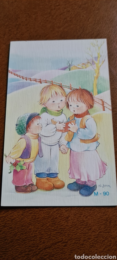Cartoline: Preciosa postal de Navidad de N. JOSA. Sin escribir.