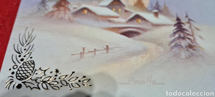 Postales: Preciosa postal de Navidad. Peralta. Sin escribir - Foto 2