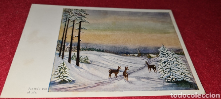 Postcards: Preciosa postal de Navidad. Crep&uacute;sculo Invernal. Diptico