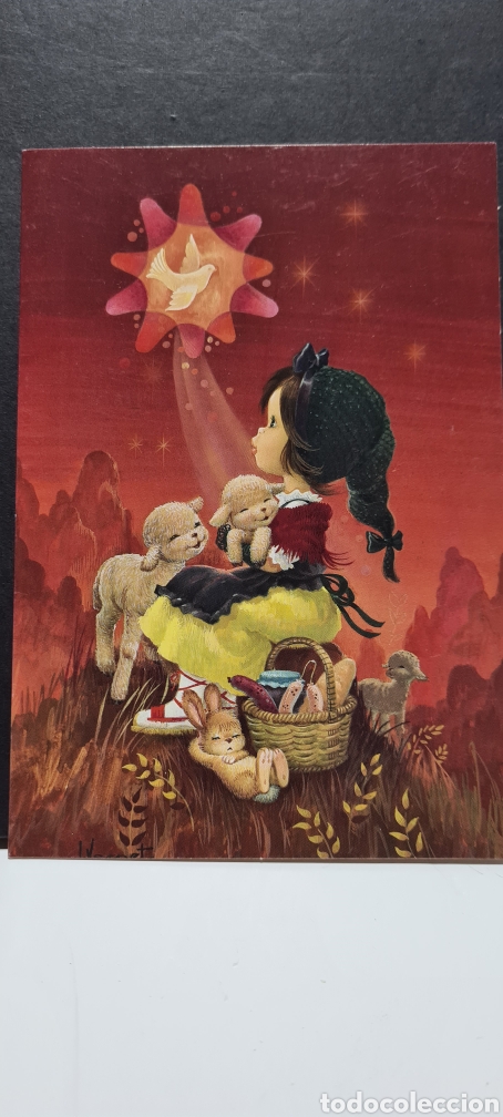 Postales: Preciosa postal de Navidad. Vernet. Diptico sin escribir.