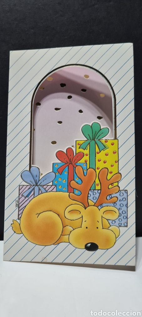 Postales: Preciosa postal de Navidad. Teo. Triptico. Sin escribir. - Foto 1