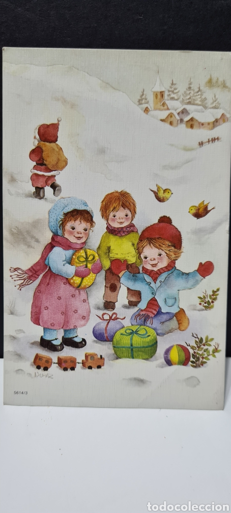 Cartoline: Preciosa postal de Navidad. Sin escribir. Desconocemos firma autor.