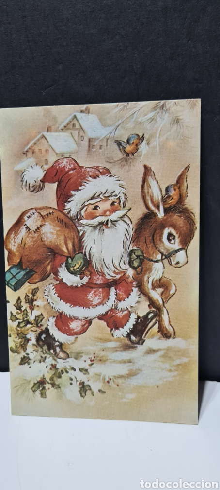 Postcards: Preciosa postal de Navidad. Diptico. Sin escribir. Con sobre.