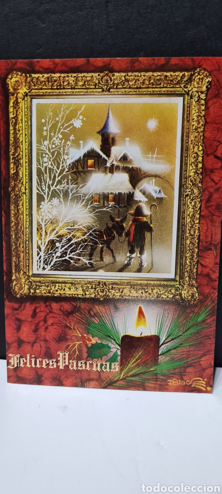 Postais: Preciosa postal de Navidad . DBLAD&Eacute;. Diptico. Subi. Sin escribir.