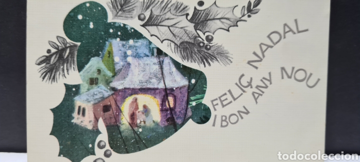 Postales: Preciosa postal de Navidad. Sabadell. Escrita. - Foto 1