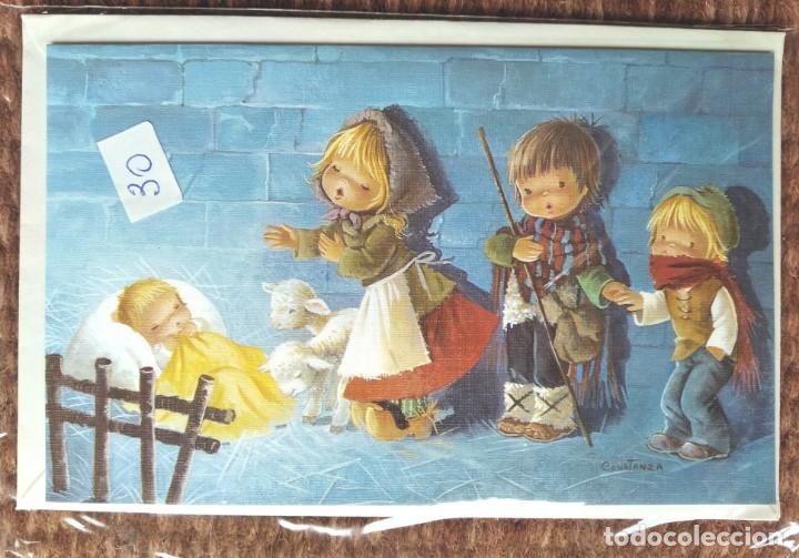 Postais: TARJETA DE FELICITACION DE NAVIDAD - ILUSTRACION CONSTANZA - CON SOBRE ORIGINAL