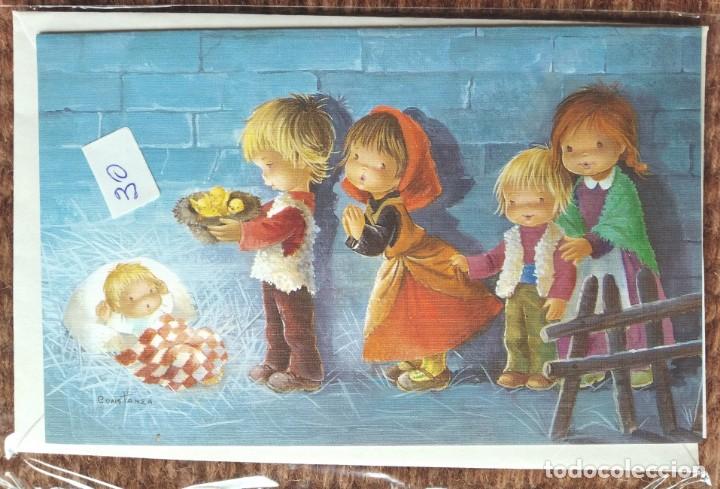 Postales: TARJETA DE FELICITACION DE NAVIDAD - ILUSTRACION CONSTANZA - CON SOBRE ORIGINAL