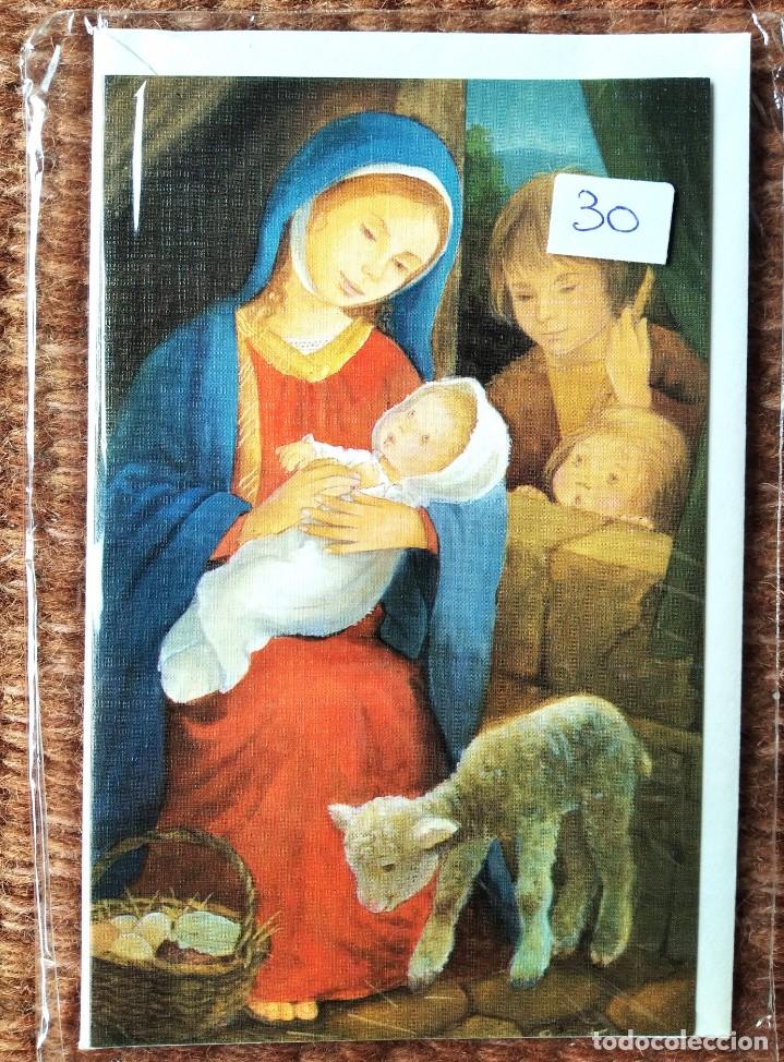 Postales: TARJETA DE FELICITACION DE NAVIDAD -NACIMIENTO - BELEN ILUSTRACION CONSTANZA - CON SOBRE ORIGINAL