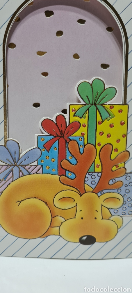 Postales: Preciosa postal de Navidad. Teo. Triptico. Sin escribir. - Foto 1