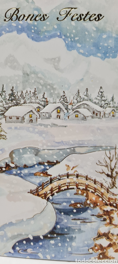 Postais: Preciosa postal de Navidad. Diptico. Golden. Sin escribir