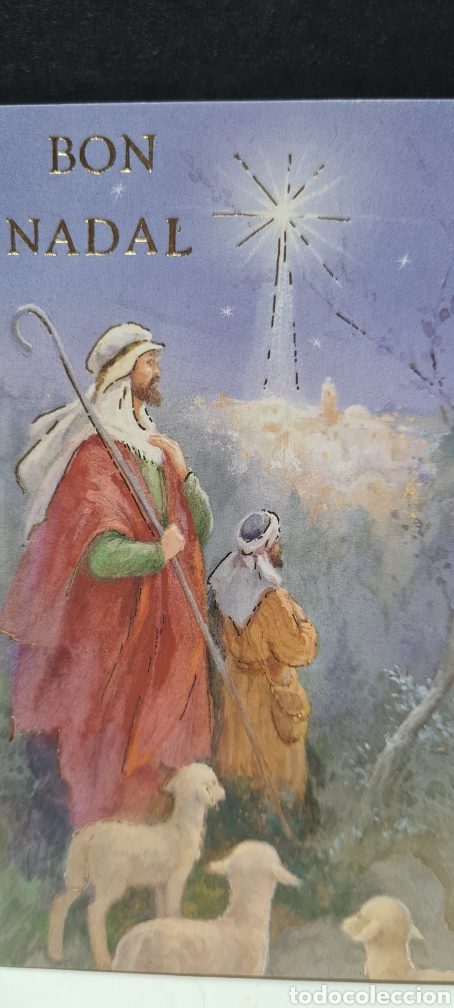 Postkarten: Preciosa postal de Navidad. Diptico. Golden. Sin escribir