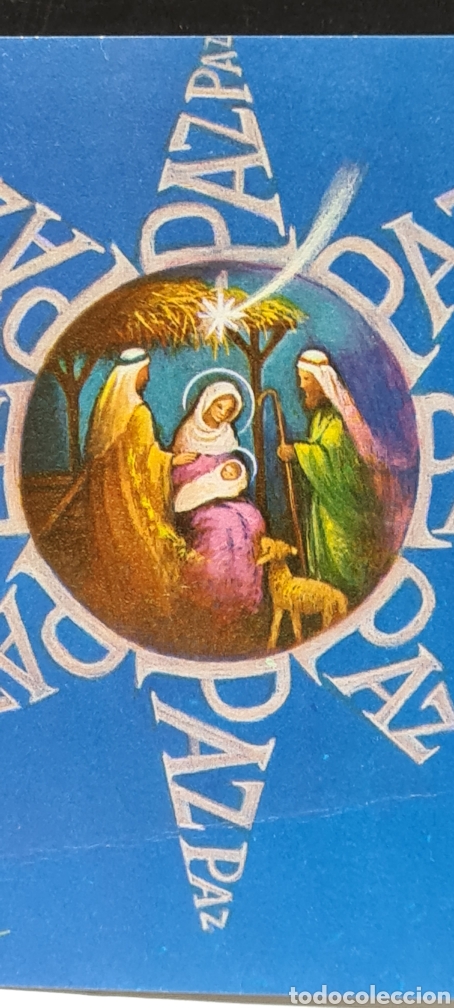 Postales: Preciosa postal de Navidad. Diptico. L&oacute;pez. Escrita - Foto 1