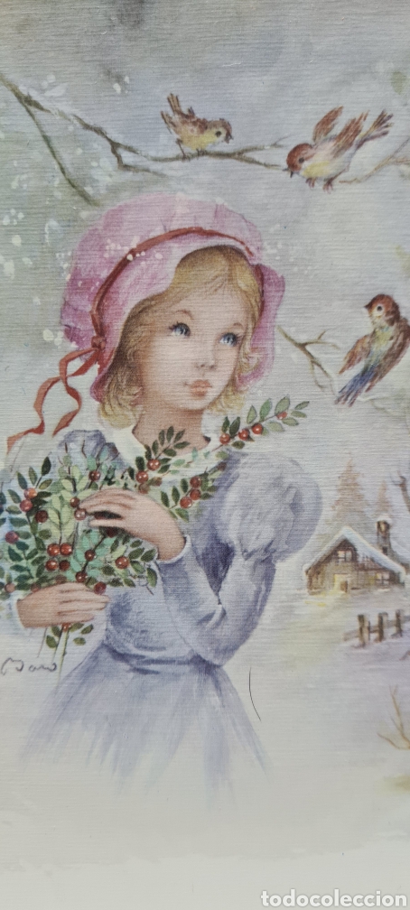 Postcards: Preciosa postal de Navidad. Diptico. Bar&oacute;. Sin escribir. Con sobre.