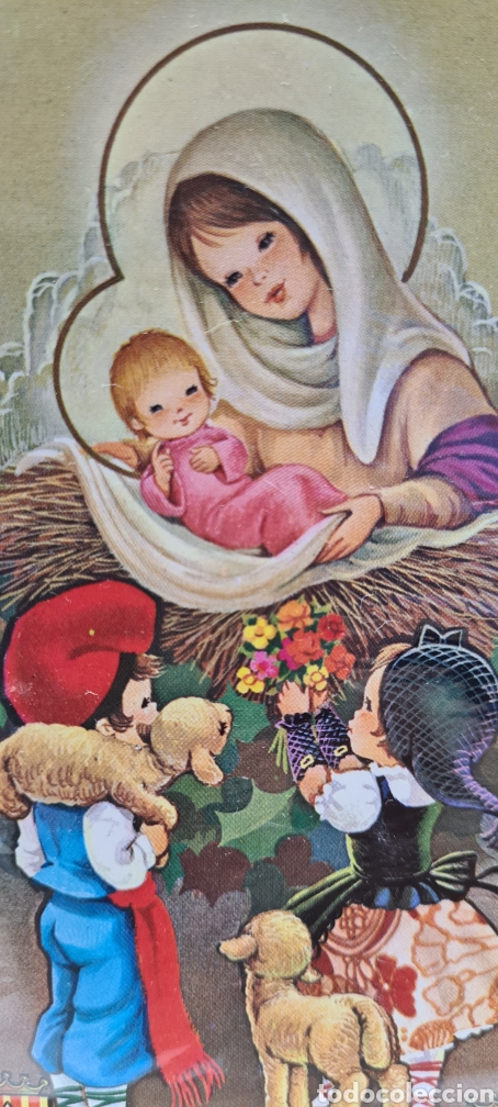 Cartes Postales: Preciosa postal de Navidad. Diptico. Vernet. Sin escribir. Con sobre