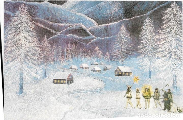 Postales: :::: C198 - POSTAL - PAISAJE NAVIDE&Ntilde;O - Foto 1