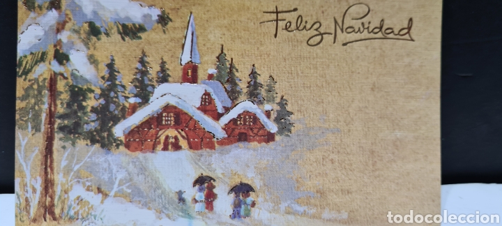 Postcards: Preciosa postal de Navidad. Diptico. Golden. Sin escribir
