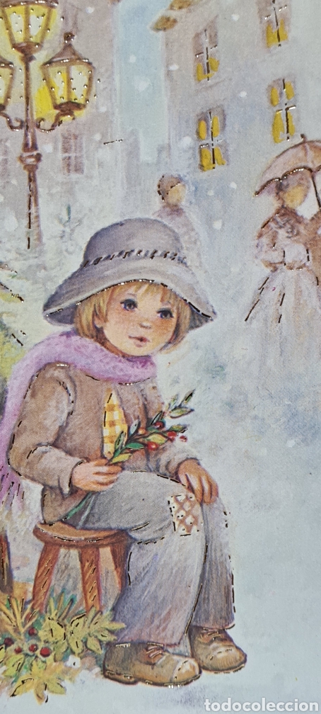 Postais: Preciosa postal de Navidad. Diptico. Golden. Sin escribir