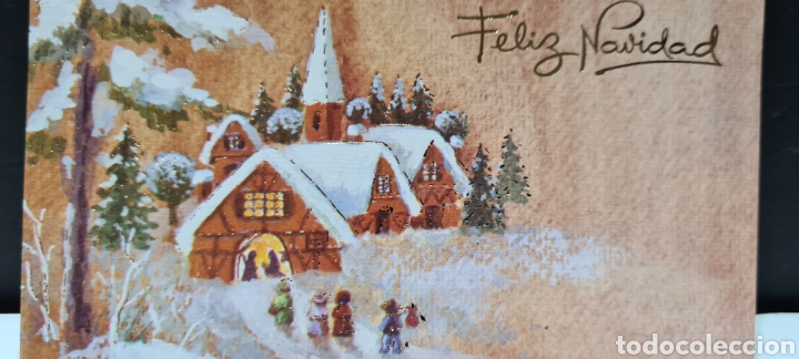 Postcards: Preciosa postal de Navidad. Diptico. Golden. Sin escribir