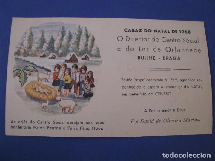 Postais: TARJETA POSTAL-CALENDARIO DE NAVIDAD. FELICITACION POR PARTE DE ORFANATO RUILHE, PORTUGAL. 1969.