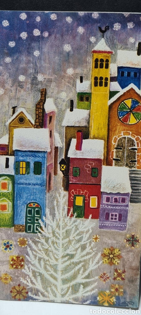 Cartes Postales: Preciosa postal de Navidad. Diptico. MCN. Ediciones Talleda. Escrita.