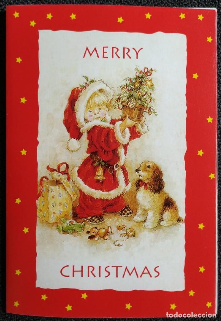 Postales: 0884K - ROSA BATLLE- UN PAPA NOEL CON ESTILO -SERIE SD150802 - DIPTICA 14X9,5 CM - NUEVA C/SOBRE