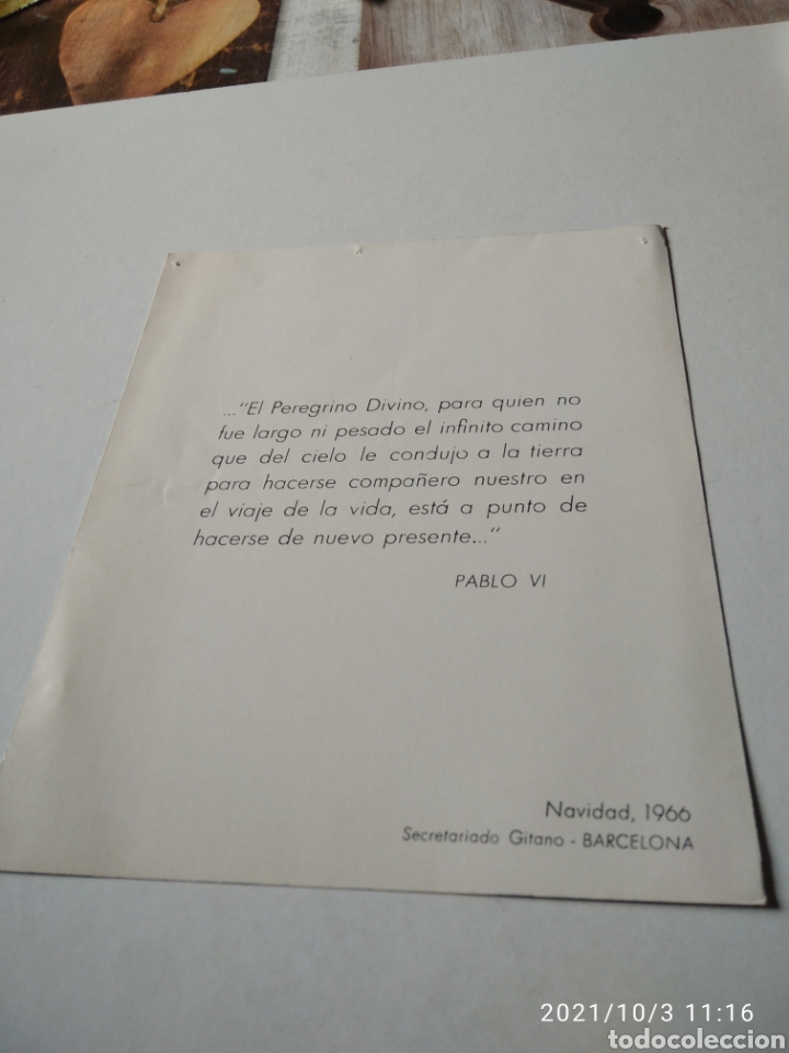 Postales: Postal Navidad 1966 secretariado gitano, Barcelona - Foto 2