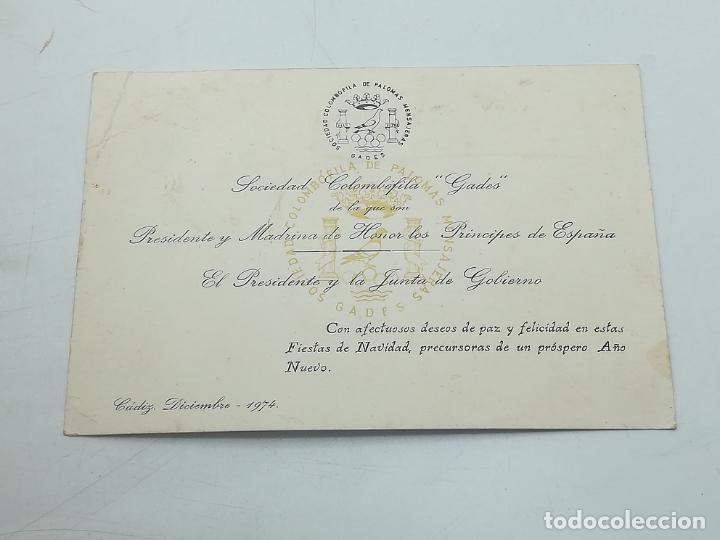 Cartes Postales: TARJETA FELICITACION NAVIDAD 1974. SOCIEDAD COLOMB&Oacute;FILA GADES. VER