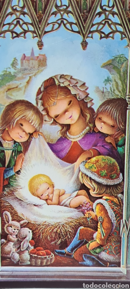 Postales: Preciosa postal de Navidad. Vernet. Escrita. - Foto 1