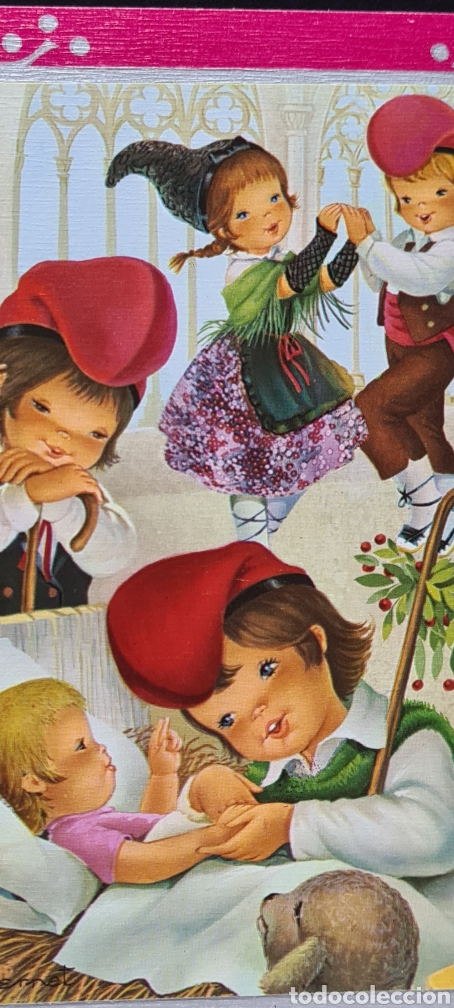 Cartes Postales: Preciosa postal de Navidad. Diptico. Vernet. Escrita