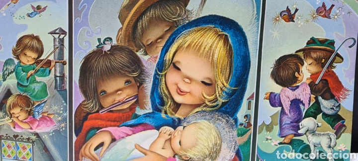 Postales: Preciosa postal de Navidad. Diptico. Vernet. CyZ. Escrita